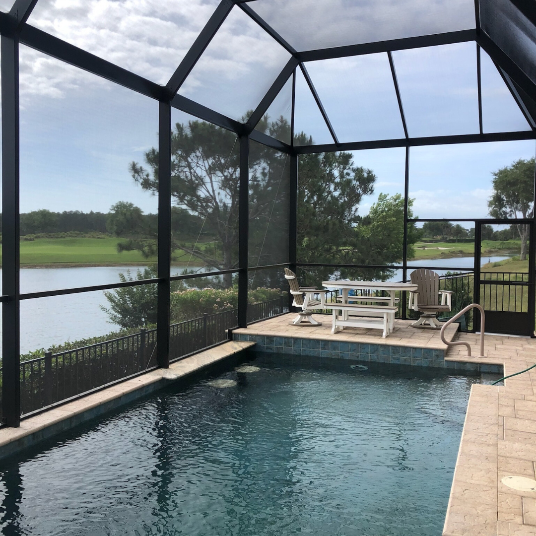Guest House Pool Screen Enclosure Pool Enclosures And Patio Screens In
