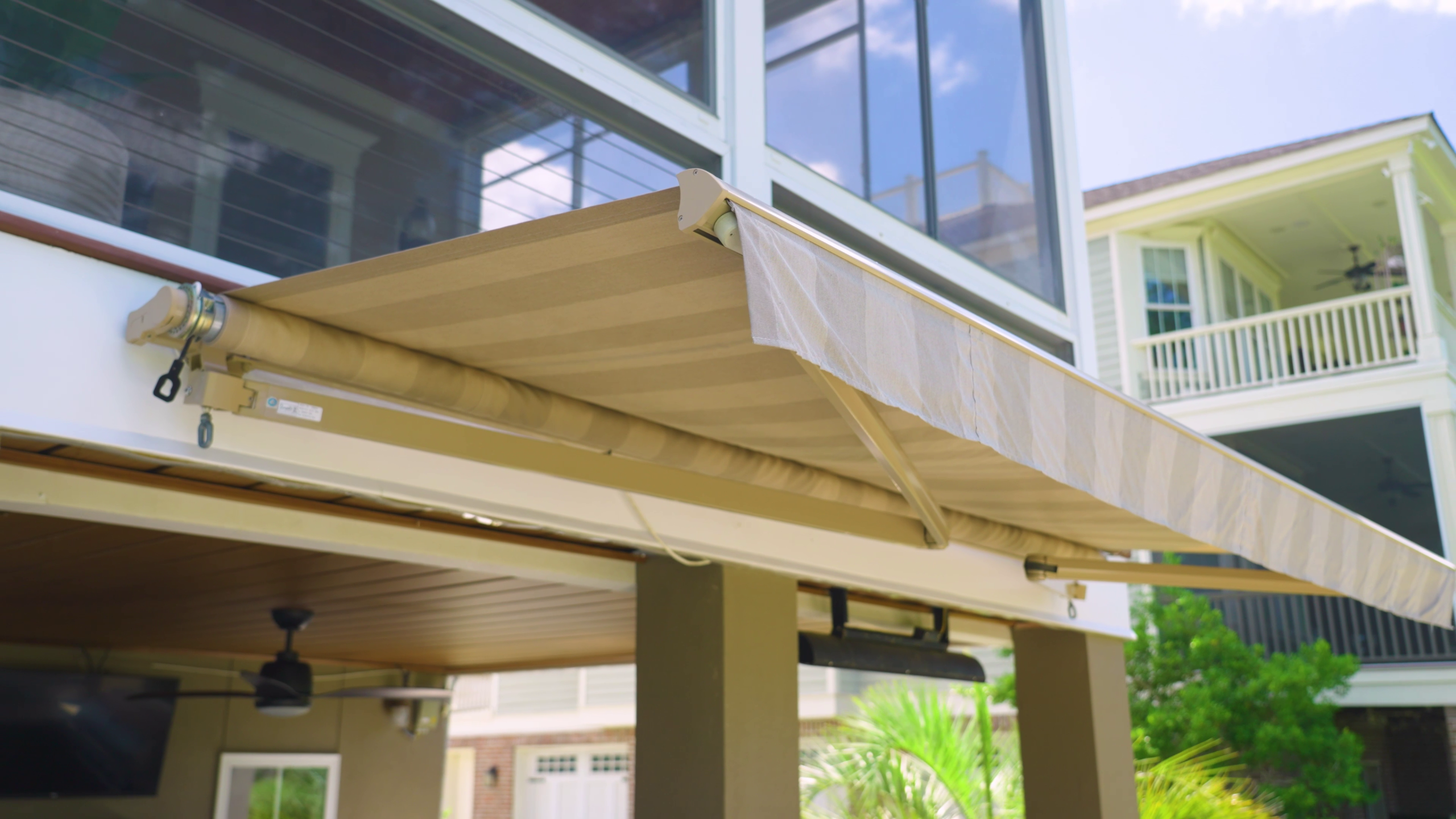 A recent awning installation we completed on a Mount Pleasant, SC